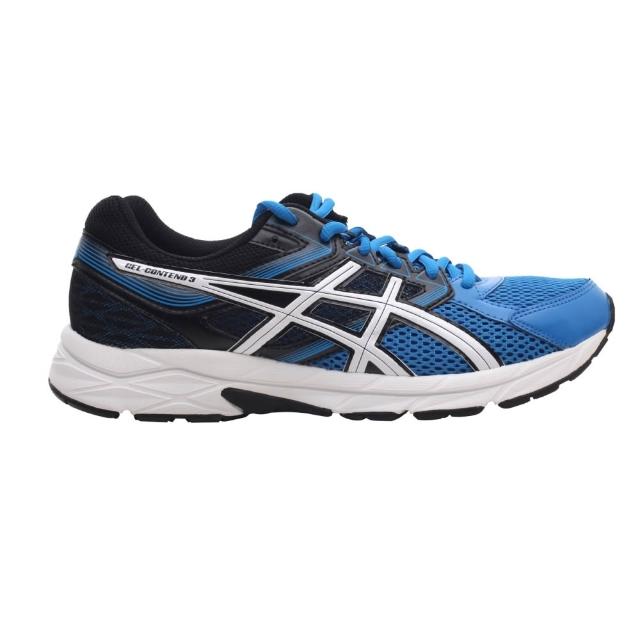 【ASICS】GEL-CONTEND 3 男慢跑鞋 - 運動 路跑 亞瑟士 藍黑白(T5F4N-3901)