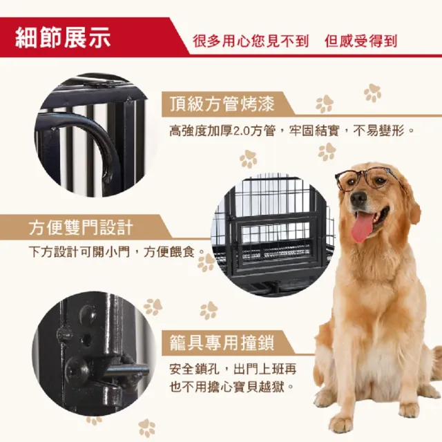 【彬彬小舖】電鍍烤漆鐵籠L 95*65*84(狗籠 狗屋 鐵籠 籠子)