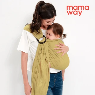 【mamaway 媽媽餵】日系沁涼亞麻育兒背巾(透氣 涼爽 吸汗 快乾)