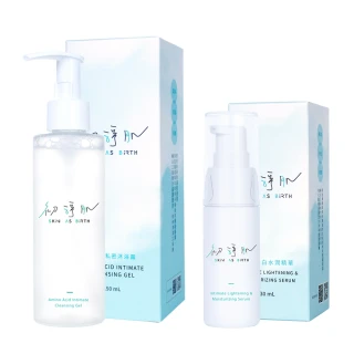 【初淨肌 SAB】1+1 私密淨白水潤精華30ml+胺基酸私密沐浴露 150ml(植萃精華/洋甘菊/積雪草/私密養護)