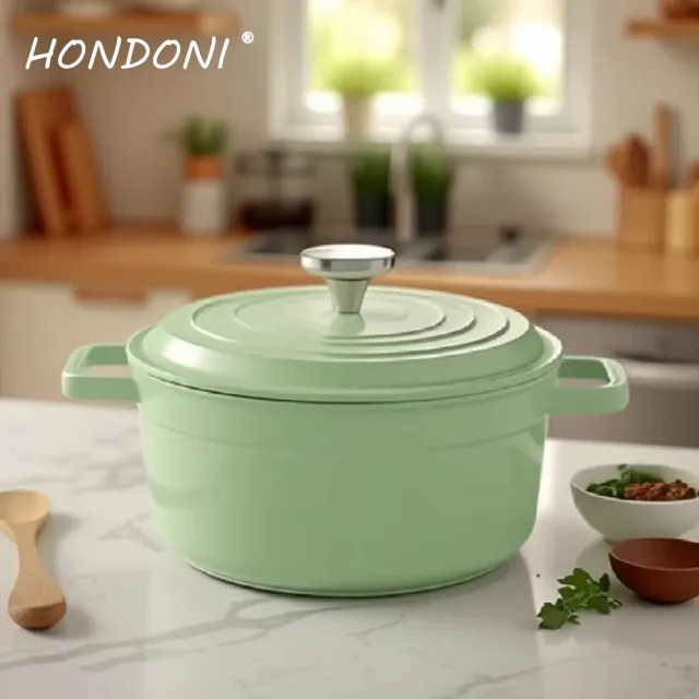 【HONDONI】日式琺瑯鍋24cm(贈日式防燙三角帽歡慶品牌8周年)