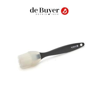 【de Buyer 畢耶】專業級橢圓高彈性矽膠油刷25cm(4x3cm細密刷毛)