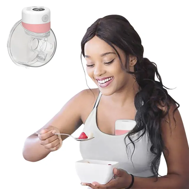 【JoyNa】穿戴式吸乳器智能電動2合1吸奶器/催奶器(1入組+加替換6入配件組)