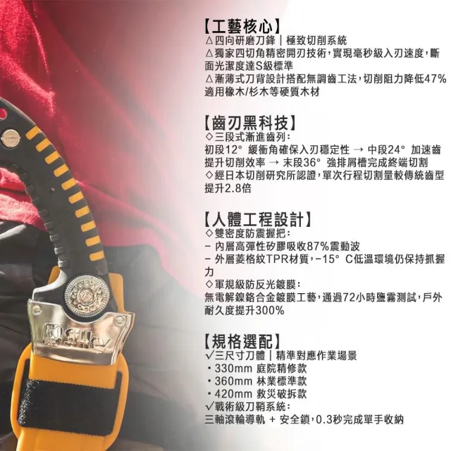 【Silky 喜樂】彎鋸 420mm修枝鋸390-42(劍型彎鋸 手鋸 木鋸 木工鋸 修枝鋸 樹枝修剪)