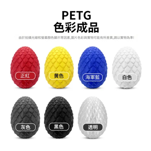 PETG 3D列印耗材(正紅 白 海軍藍 黃色 透明 黑色 灰色 3D列印耗材)