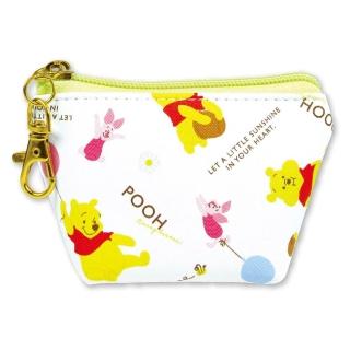 【T’S FACTORY】Disney 迪士尼 皮質三角收納包 零錢包 小熊維尼