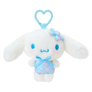 【小禮堂】Sanrio 三麗鷗 大耳狗 絨毛玩偶吊飾 小碎花棉布風格(平輸品)
