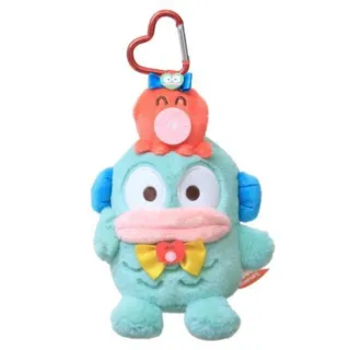 【小禮堂】Sanrio 三麗鷗 人魚漢頓 愛心扣環絨毛玩偶吊飾 好友款(平輸品)