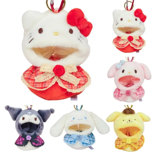 【小禮堂】雙11 Sanrio 三麗鷗 絨毛造型玩偶裝  格紋玫瑰 偶像應援 Kitty 美樂蒂 布丁狗 大耳狗(
