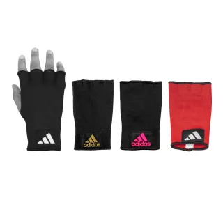 【adidas 愛迪達】拳擊快速手綁帶-2件組(可取代傳統拳擊手綁帶繃帶 快綁 內襯套 泰拳 格鬥 手套 拳套搭配)