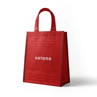 【satana】加價購-鈕扣環保購物袋M(W23*D12*H31 cm)