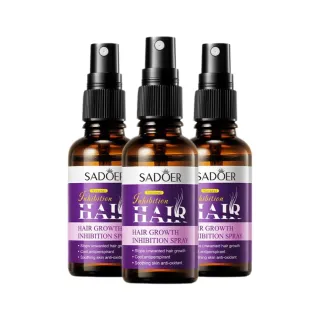 【iBloom】SADOER抑制毛髮HAIR生長噴霧30ml-3入組(延緩毛髮生長 抑毛噴霧 除毛後護理)