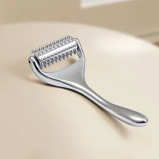 【QLZHS】微針滾輪按摩棒 導入儀 美容棒 經絡刮痧 小臉棒 臉部按摩器 拉提按摩 頭部按摩 小V臉按摩滾輪