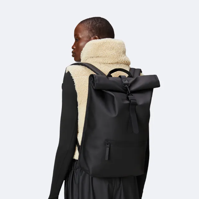 【Rains】Rolltop Rucksack W3 防水捲蓋式後背包