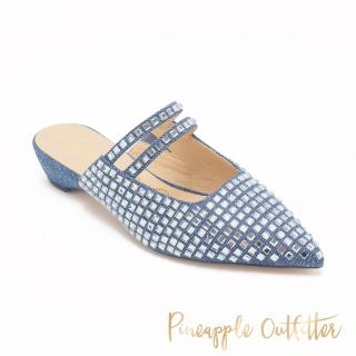 【Pineapple Outfitter】HAMO 典雅尖頭穆勒鞋(牛仔藍)