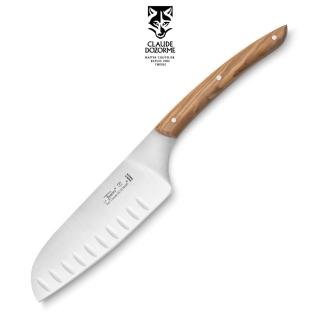 【Claude Dozorme】Thiers Cuisine 橄欖木三德刀13cm(刀面防沾設計)