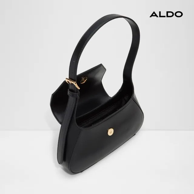 【ALDO】RHIANON- 時尚優雅長背帶單肩包(黑色)