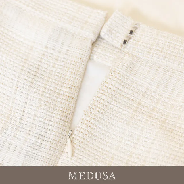 【MEDUSA 曼度莎】現貨-小香風流蘇套裝長裙（M-XL）｜小香風長裙 夏季呢布 正裝裙 長裙(601-5310C)