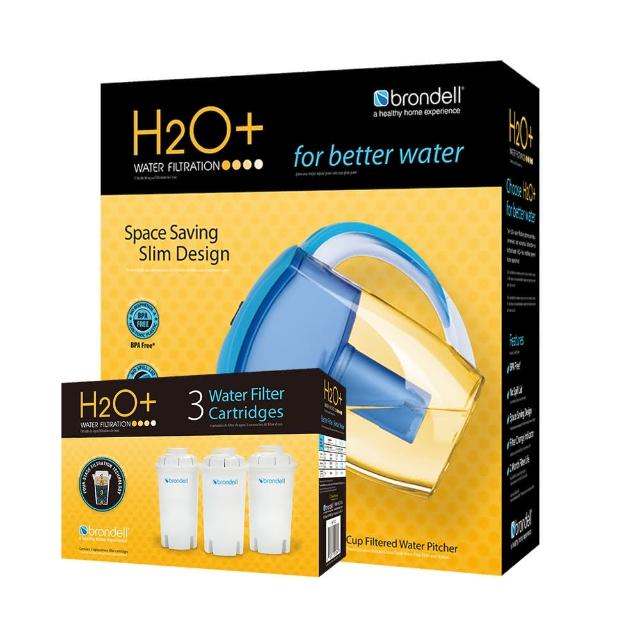 Brondell 水壺 + 4 芯，容量達 2001-3000ml，適合日常飲水與戶外使用。品牌 Brondell 提供 1 年保固，包含新品瑕疵免費換新服務（拆封使用後不適用）。內附 4 顆濾芯，確保水質純淨，健康飲用無憂。理想選擇給注重水質的家庭與旅行者。