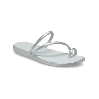 【Crocs官方直營】女鞋 邁阿密 Metallic Toe Loop 涼拖(211526-040)