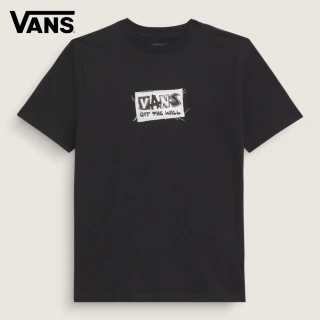 【VANS 官方旗艦】DIY 中童款黑色短袖T恤