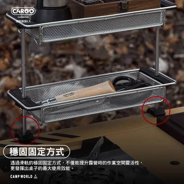 【Cargo】滑軌接頭 2入(工業風單位折疊桌 露營桌 桌子 IGT 單位桌 摺疊桌 露營配件 露營 逐露天下)