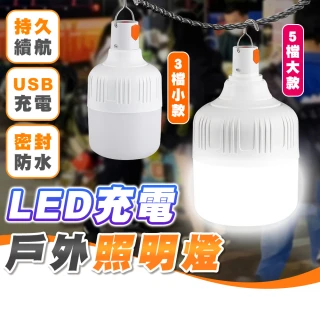 【拼創生活】LED戶外照明燈-大款/5檔(LED燈 掛燈 露營燈 工作燈 緊急照明 USB燈 充電燈 燈泡)
