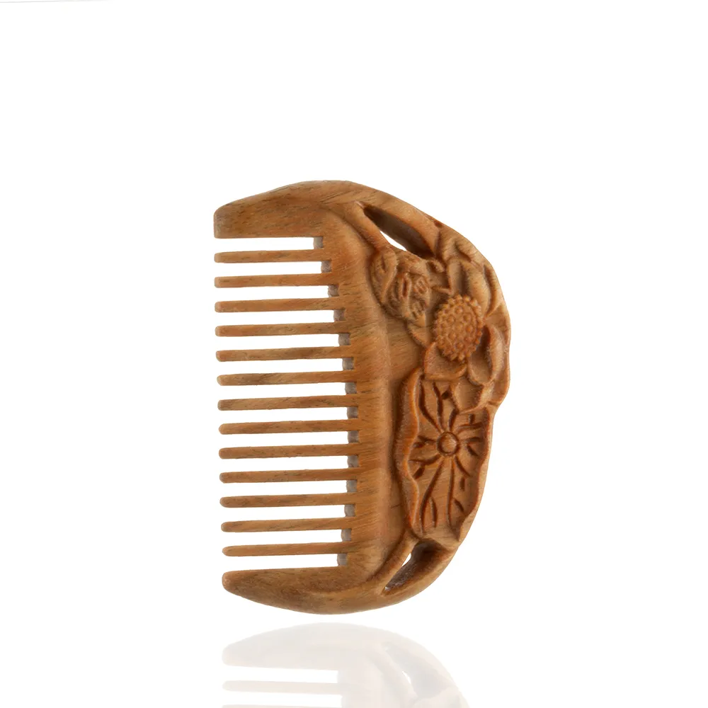 【Woogie武吉珠寶】帶財綠檀木開運梳子(60mm)