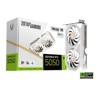 【ZOTAC 索泰】GAMING GeForce RTX 5050 Twin Edge OC White Edition 顯示卡