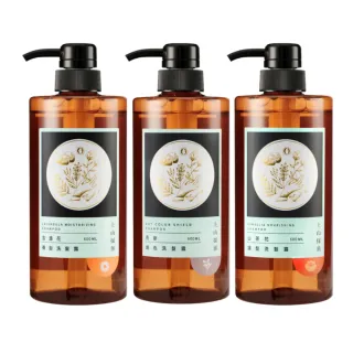 【tsaio上山採藥】五星飯店指定 植萃洗髮露600ml x3入(精油洗髮精-山茶花/金盞花/燕麥)