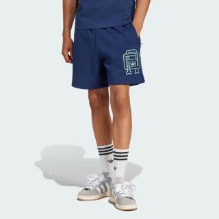 【adidas 愛迪達】Q12 Varsity Sho 男 短褲 運動短褲 休閒短褲 藍 亞版(JD3336)