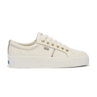 【Keds】JUMP KICK DUO LEATHER METALLIC POPS 運動金眼釦皮革厚底休閒鞋(9243W123198)