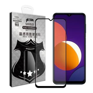 【VXTRA】三星 Samsung Galaxy M12/A32 5G 全膠貼合 滿版疏水疏油9H鋼化頂級玻璃膜-黑