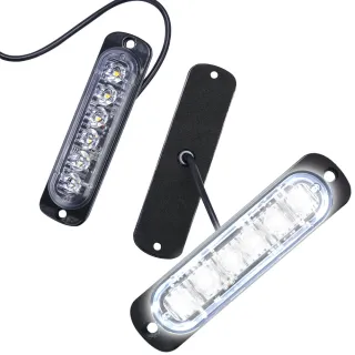 【SMILE】led照明燈 汽車小燈 6顆白光12-24V 防撞燈 車邊燈 165-SLW6(掛車強光 車用led燈 車頭燈)