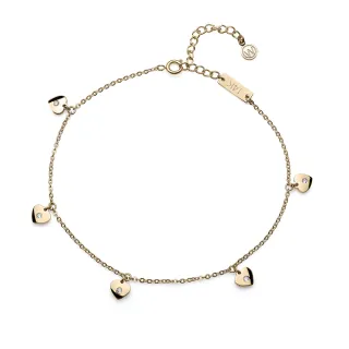 【OLIVER WEBER】閃亮純鋼腳鍊-海豚/愛心  鋯石腳鍊  年終慶 雙12 聖誕節 交換禮物(奧地利設計師款)