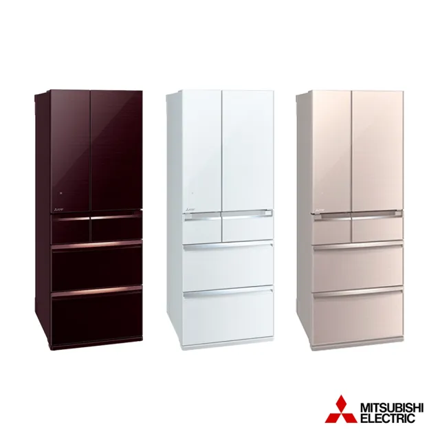 【MITSUBISHI 三菱電機】605L玻璃鏡面變頻六門冰箱(MR-WX61C)