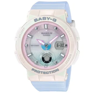 【CASIO 卡西歐】BABY-G 夏日海灘雙顯腕錶 畢業禮物 送禮 推薦(BGA-250-7A3)