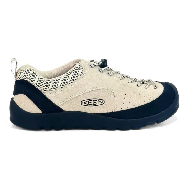 【KEEN】JASPER ROCKS 彈簧扣戶外機能鞋 女 米白 徒步登山露營科恩休閒懶人鞋 耐磨防滑山係鞋1029737