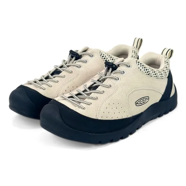 【KEEN】JASPER ROCKS 彈簧扣戶外機能鞋 女 米白 徒步登山露營科恩休閒懶人鞋 耐磨防滑山係鞋1029737