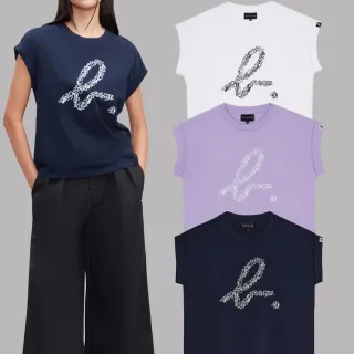 【agnes b.】Sport b.女裝b. Logo 削肩T恤(多款)