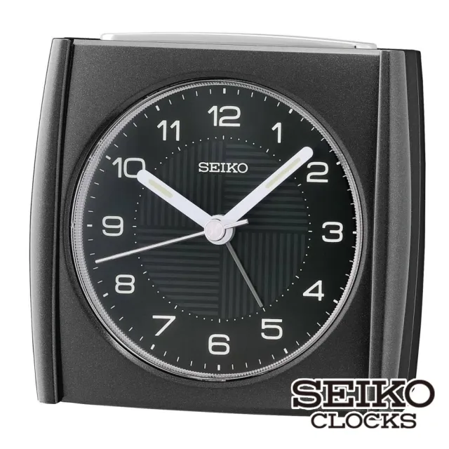 【SEIKO 精工】貪睡夜光 嗶嗶鬧鈴 鬧鐘時鐘 QHE205J.QHE205S.QHE205W(清楚大數字 滑動式靜音指針)