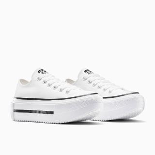 【CONVERSE】休閒鞋 男鞋 女鞋 帆布鞋 厚底 CTAS LIFT DOUBLE STACK OX 白 A15491C