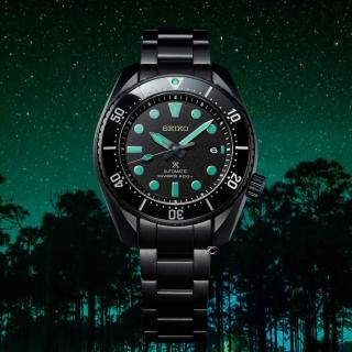 【SEIKO 精工】Prospex 黑潮夜視 陶瓷框 200米潛水機械錶-45mm SK040(6R35-03A0SD.SPB433J1)
