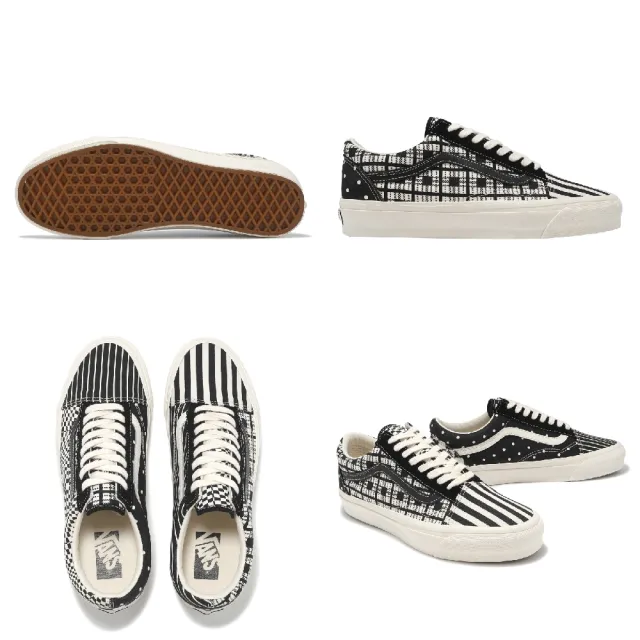 【VANS】休閒鞋 Old Skool 36 男鞋 黑 白 條紋 帆布 低筒 板鞋(VN000CNGBLK)