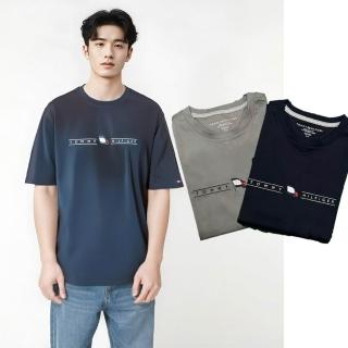 【Tommy Hilfiger】圓領短袖 刺繡 上衣 短袖 t shir(美國原裝進口)