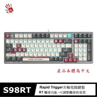 【A4 Bloody 雙飛燕】S98/RED畫素大戰自訂義阿爾法RT變速光軸鍵盤 紅