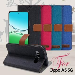 【GENTEN】for OPPO A5 5G 自在文青風支架皮套