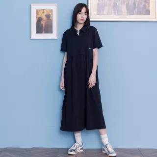 【gozo】顯瘦收腰半開襟針織洋裝(兩色)