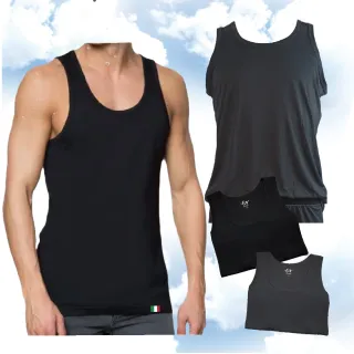 【LIGHT & DARK】3件-AIR-DRY智慧導流-男背心(吸濕排汗/抗菌防臭/親膚/男內衣/可外穿/限量出清)