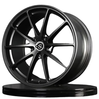 【POINTS】鍛造鋁圈3D-04 19吋 PCD:5*108 8.5J ET40 消光鐵灰四入組_送安裝(車麗屋)